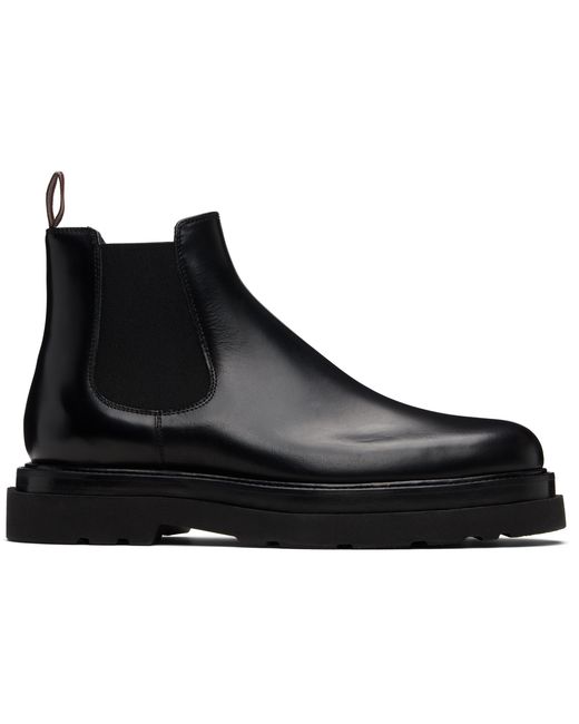 Paul Smith Black Leather Beard Chelsea Boots for men