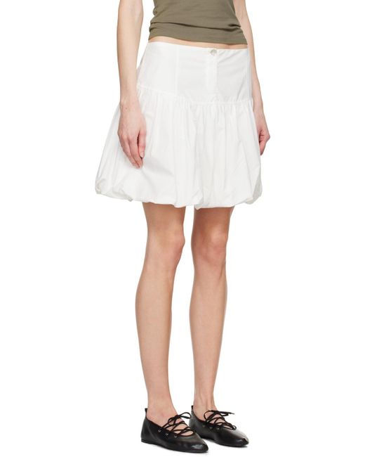 Mini-jupe globo blanche Paloma Wool en coloris White