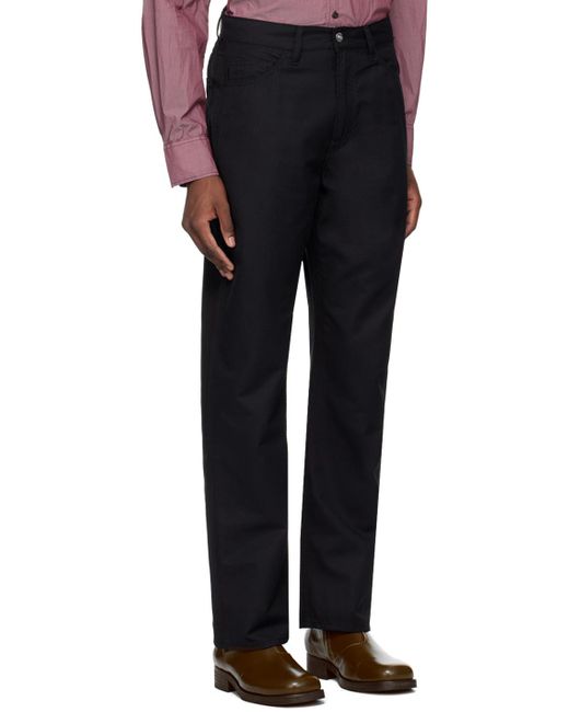 Our Legacy Black Formal Cut Trousers for men