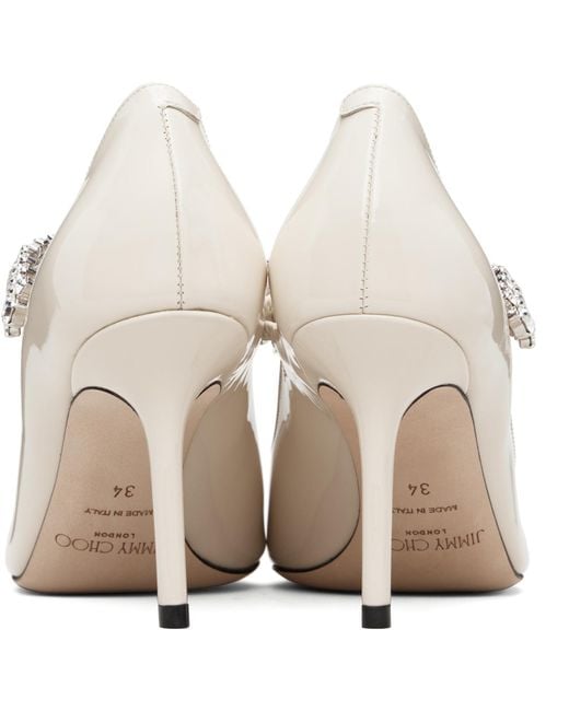 Jimmy Choo Black Off- Bing Pump 85 Heels