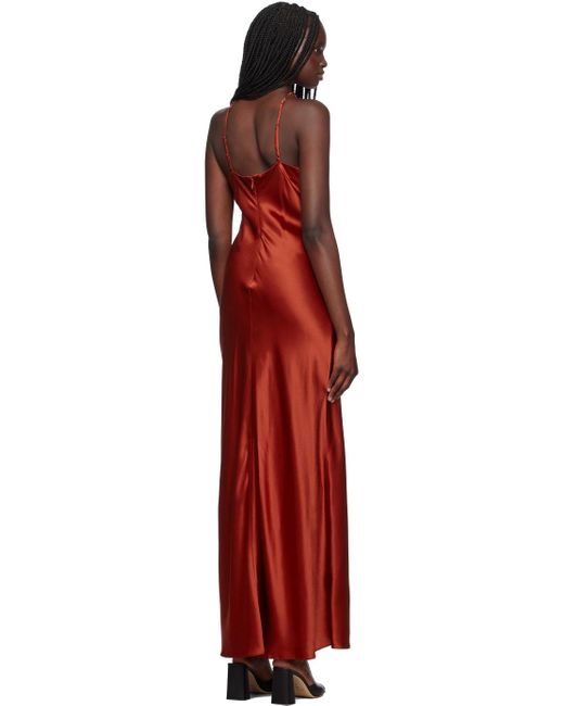 Staud Red Cadence Maxi Dress