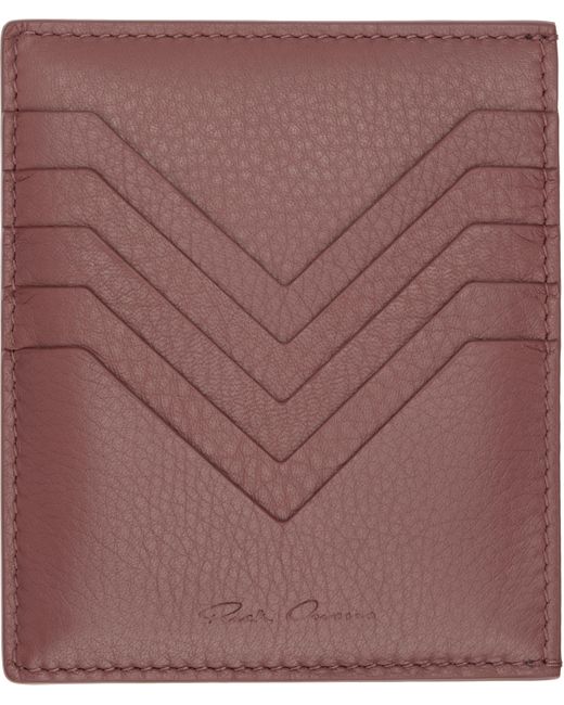 Rick Owens Purple Concordians Square Card Holder for men