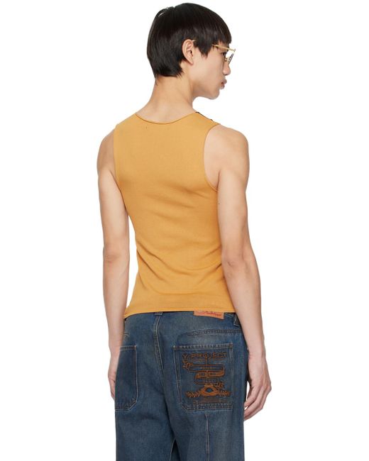 Y. Project Blue Tan Tattoo Arms Tank Top for men