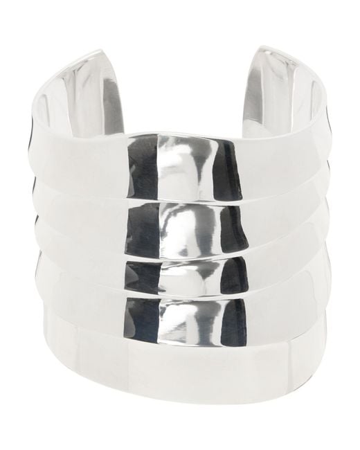 Sophie Buhai White Large Wave Cuff Bracelet