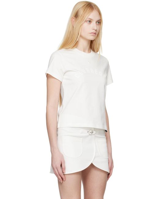 Courreges ホワイト Ac Straight Tシャツ White