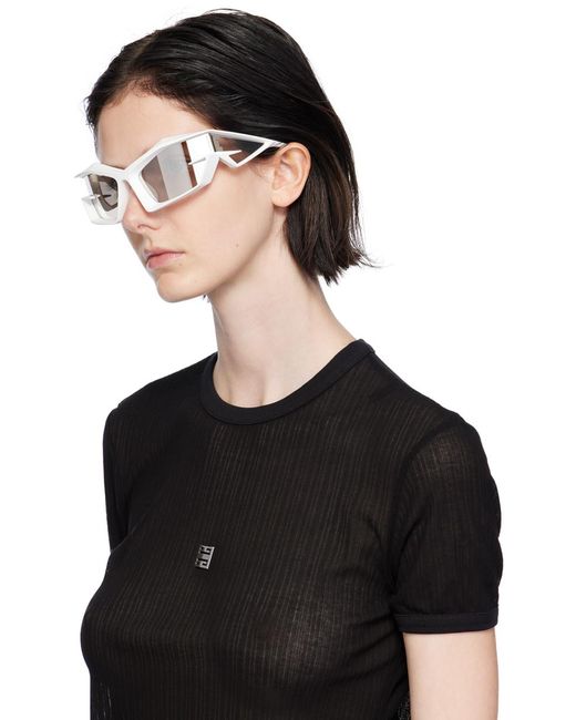 Givenchy Black White Giv Cut Sunglasses