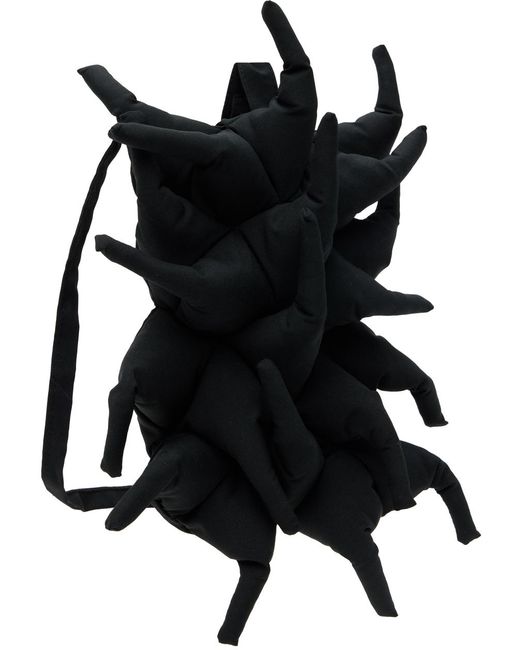 Mini sac pincho noir PAULA CANOVAS DEL VAS en coloris Black
