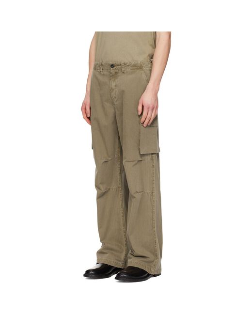 Our Legacy Natural Khaki Mount Cargo Pants for men