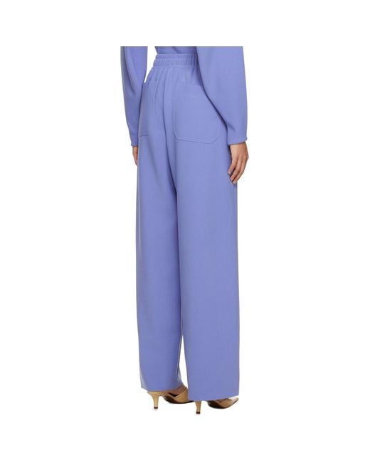 Birrot Blue Drawstring Trousers