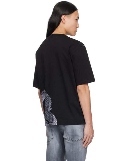 DSquared² Black Dsqua2 Loose-fit T-shirt for men