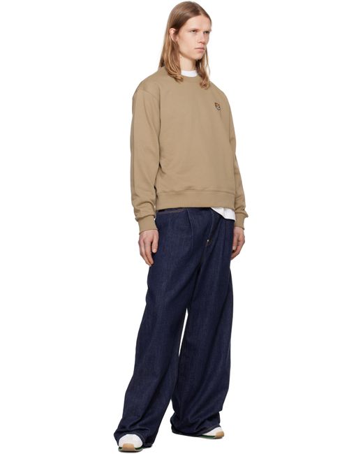 メンズ KENZO タン Paris Happy Tiger' Embroidered スウェットシャツ Blue