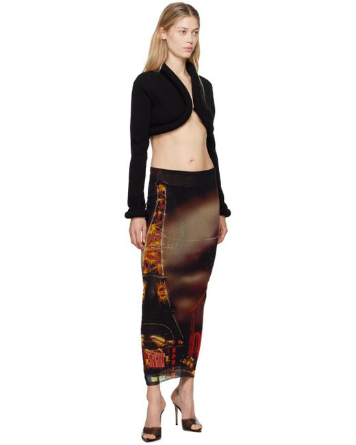 Jean Paul Gaultier Black 'The Pigalle' Maxi Skirt