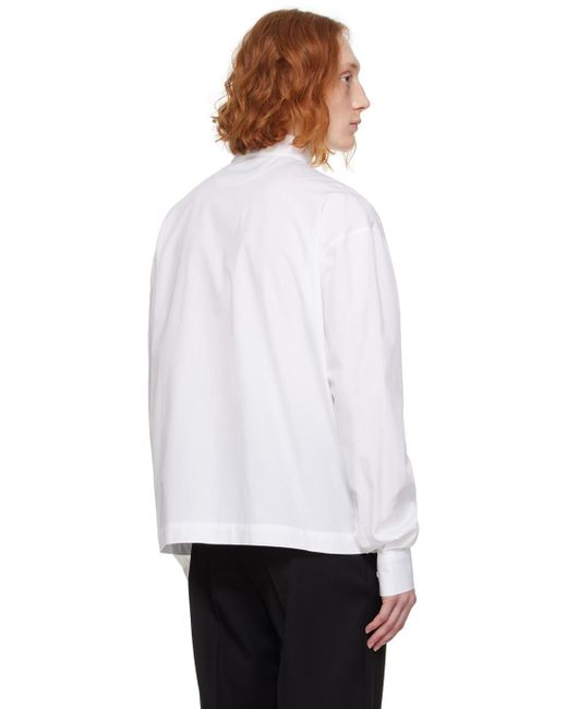 Chemise 'la chemise papier' blanche Jacquemus pour homme en coloris White