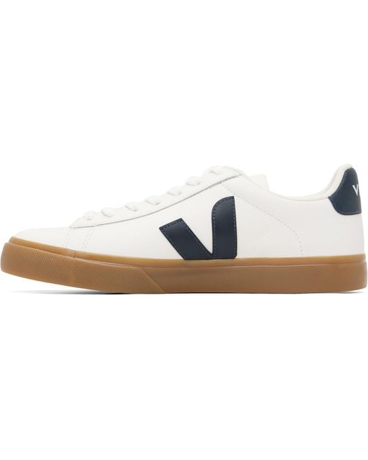 Veja Black Off- Campo Leather Sneakers for men