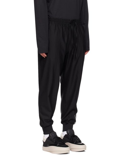 Y-3 Black 3-stripes Lounge Pants for men