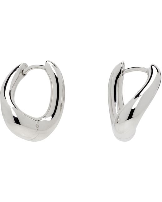 Tom Wood Metallic Twist Hoops Small Earrings for men