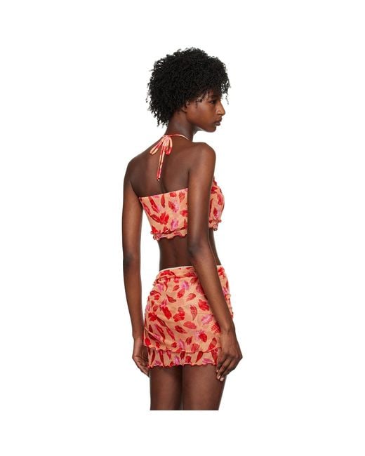 Marco Rambaldi Red Graphic Camisole