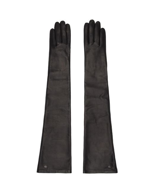 Handsome Stockholm Black Essentials Extra Long Gloves