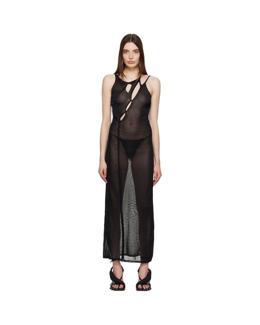 OTTOLINGER Black Strappy Maxi Dress