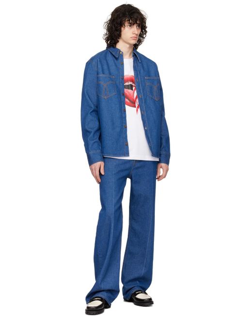 Fiorucci Blue Patch Jeans for men