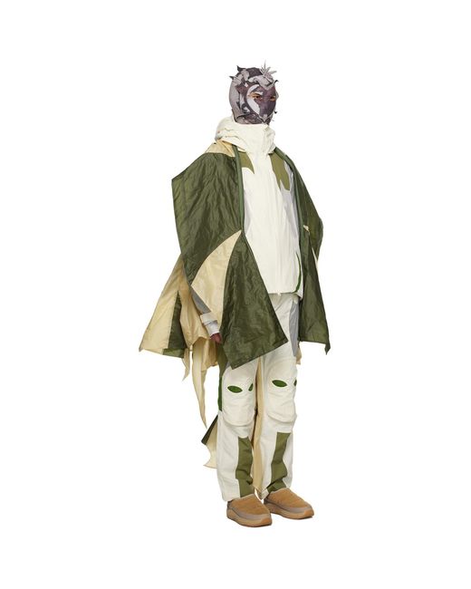 Kusikohc White Off- Paneled Jacket for men