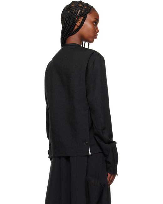 Y-3 ブラック ジップアップジャケット Black