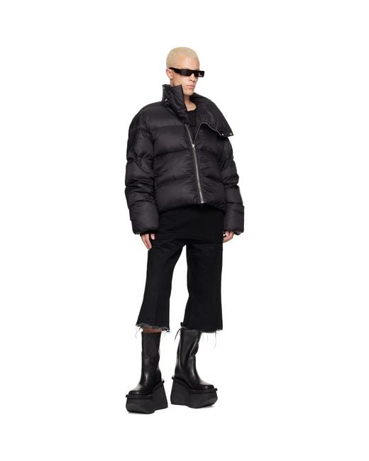Rick Owens Black Tower Turtle Down Jacket for men