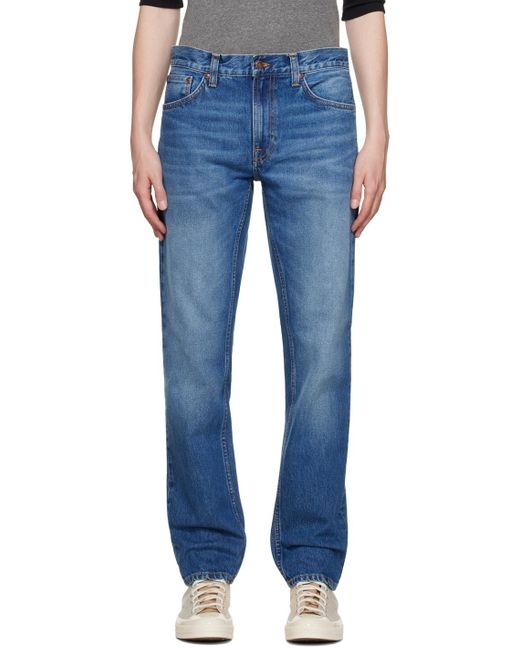 Nudie Jeans Blue Gritty Jackson Jeans for men