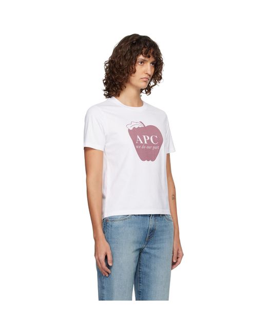 A.P.C. White Pomme T-Shirt
