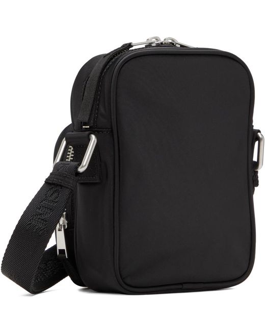 Maison Kitsuné Black Nylon Crossbody Bag