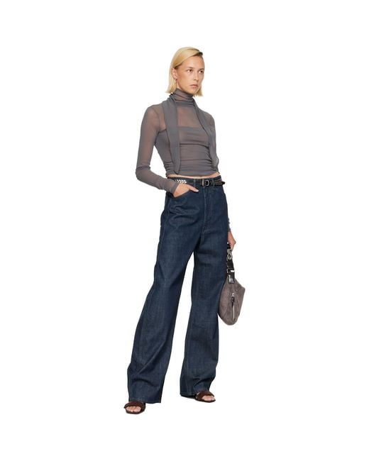 Lemaire Gray Ballerina Scarf Blouse