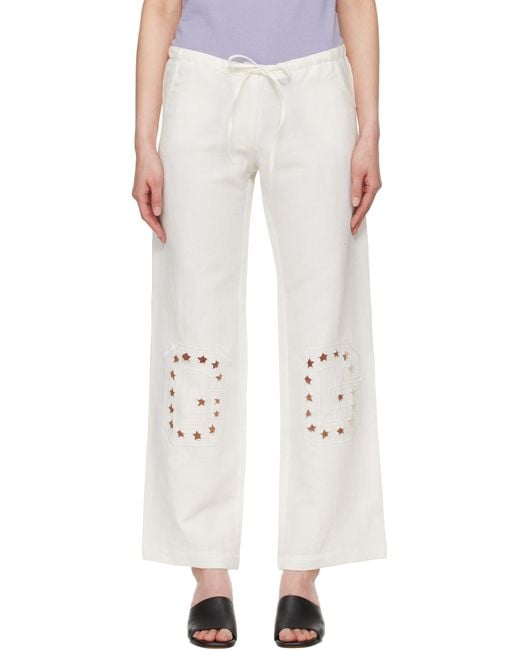 GIMAGUAS White Gima Lounge Pants