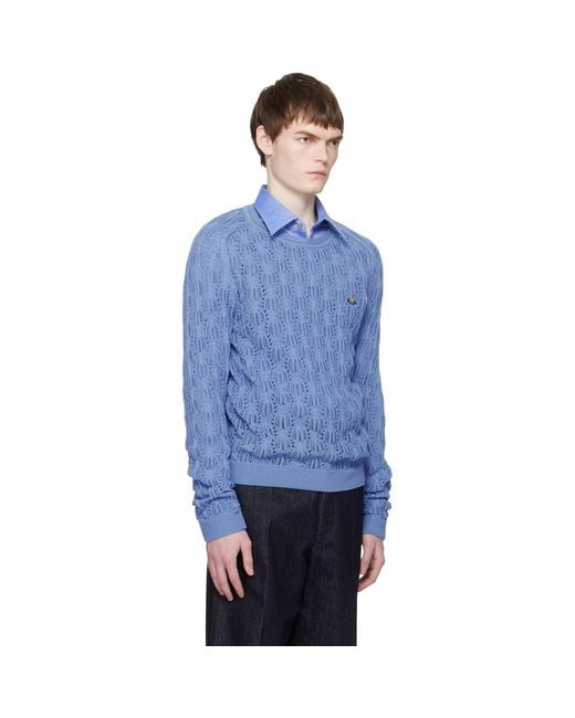 Vivienne Westwood Blue Frost Sweater for men