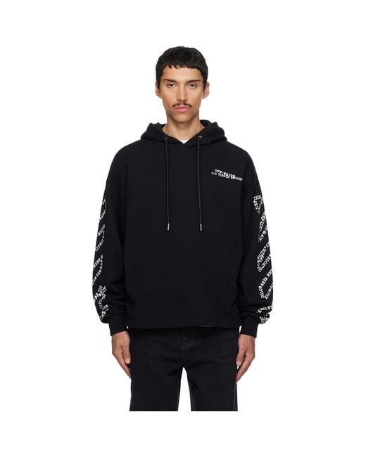Off-White c/o Virgil Abloh Black Type Machine Arrow Hoodie for men