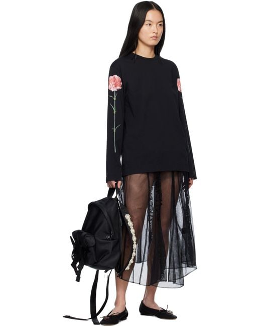 【SIMONE ROCHA】ブラック Beaded Utility Bow バックパック Beaded Utility Bow Backpack – Simone Rocha US