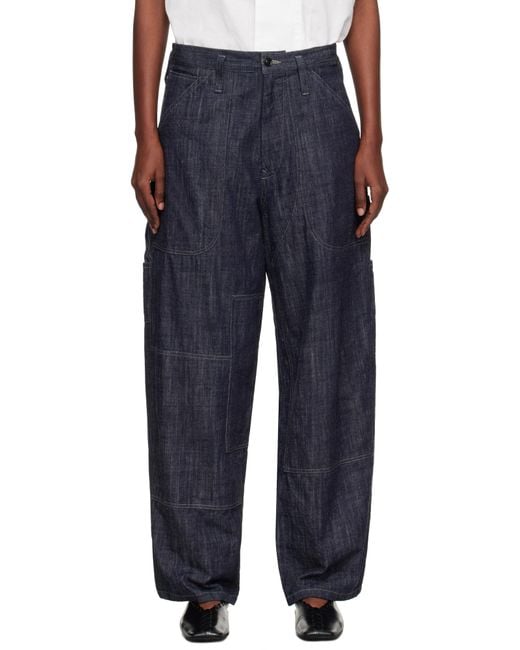 Y's Yohji Yamamoto Blue U-Work Jeans