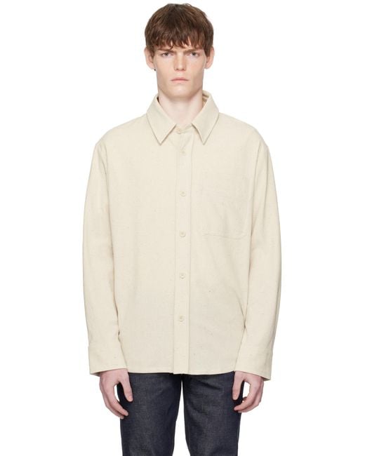 A.P.C. Black Off- Basile Overshirt for men