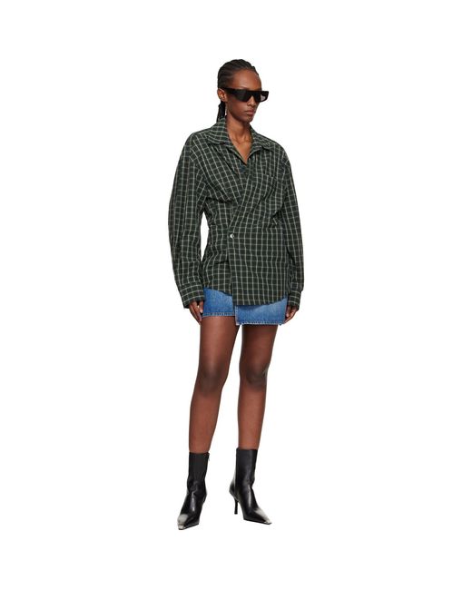 Alexander Wang Black Pre-Styled Wrap Minidress