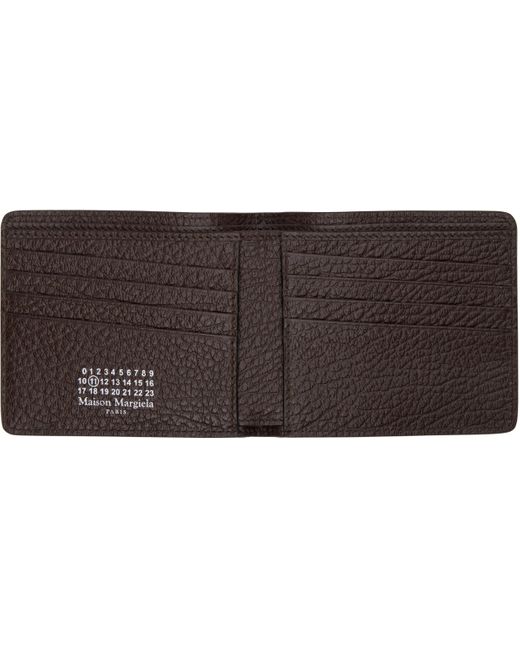 メンズ Maison Margiela ブラウン Four Stitches 財布 Gray