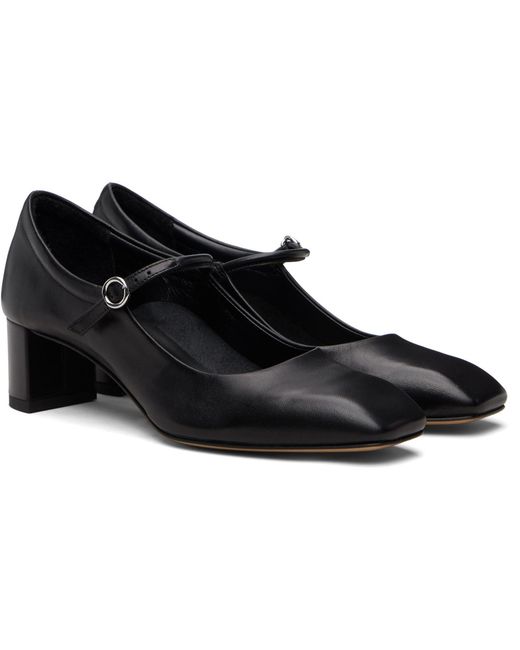 Aeyde Black Lina Heels