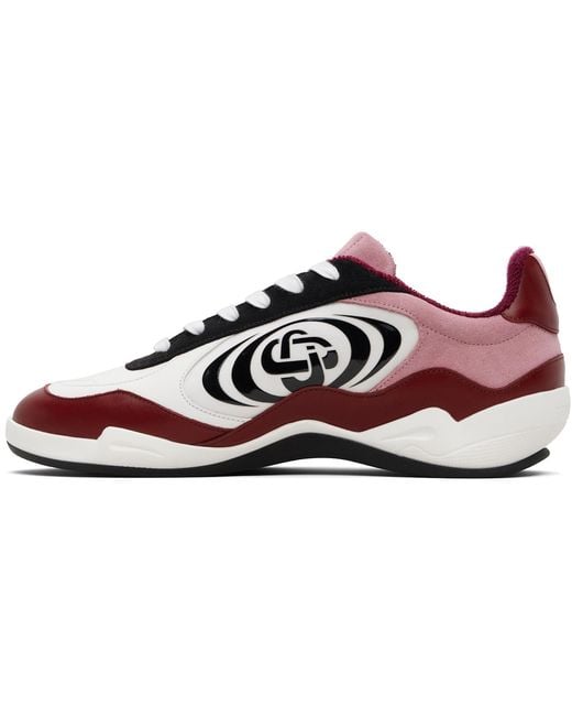 Casablanca Black Burgundy & Squash Indoor Sneakers for men