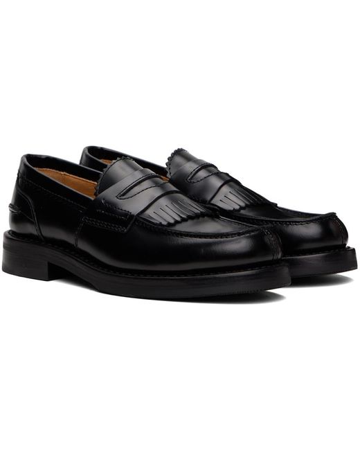 Our Legacy Black Fringed Loafers for men