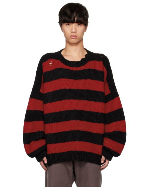 MASTERMIND WORLD Black & Red Striped Sweater for Men | Lyst