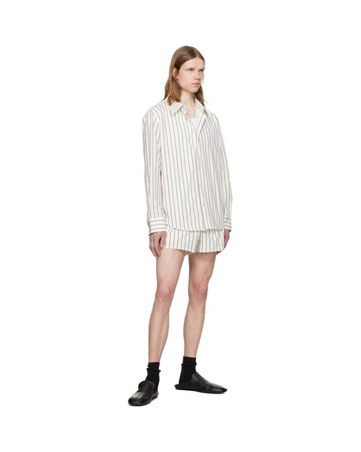 Louis-Gabriel Nouchi White Off- Classic Cotton Shirt for men