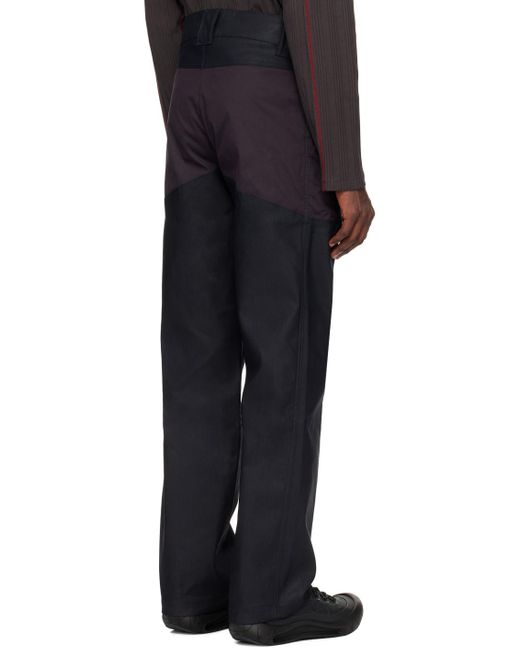 Pantalon cargo forge noir et mauve en denim AFFXWRKS pour homme en coloris Black