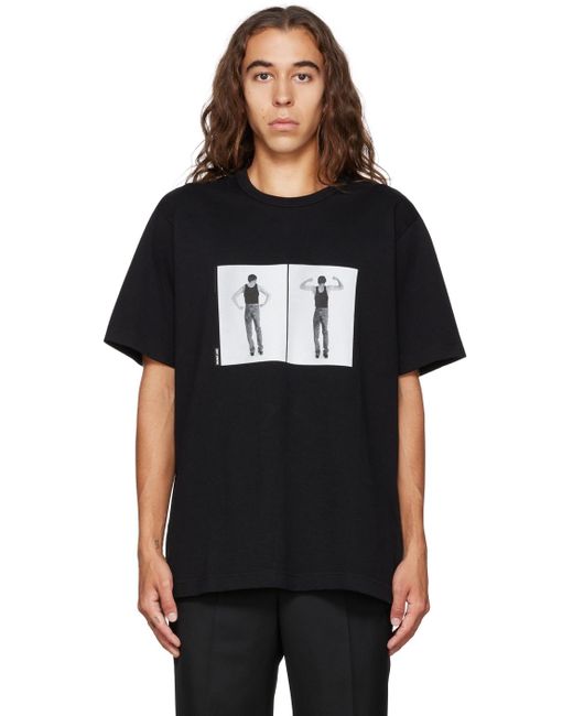 Helmut Lang Black Photo T-Shirt for men