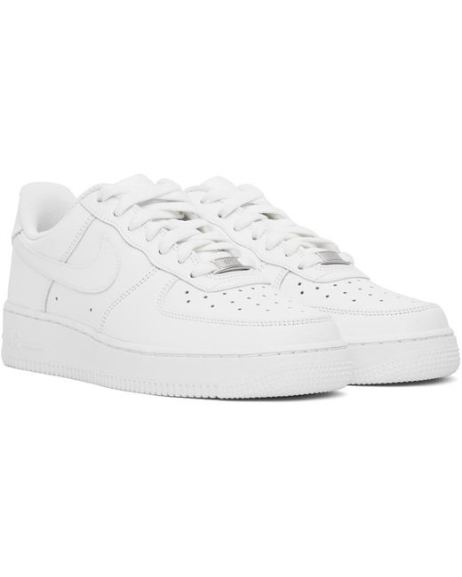 Nike Black White Air Force 1 '07 Sneakers for men