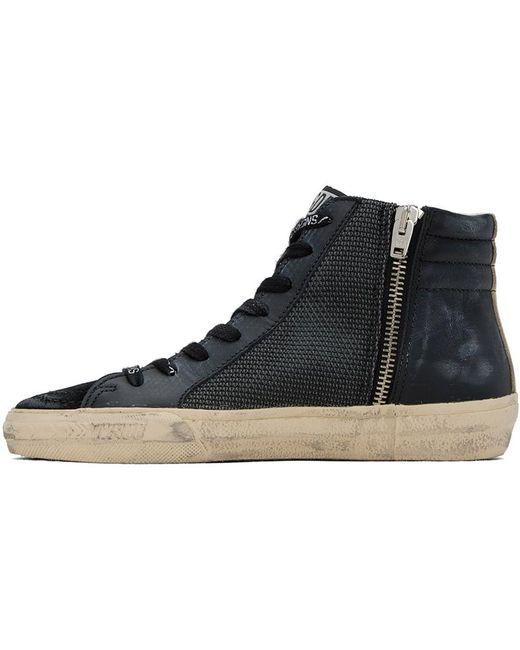 Golden Goose Deluxe Brand Black Ssense Exclusive Slide Sneakers