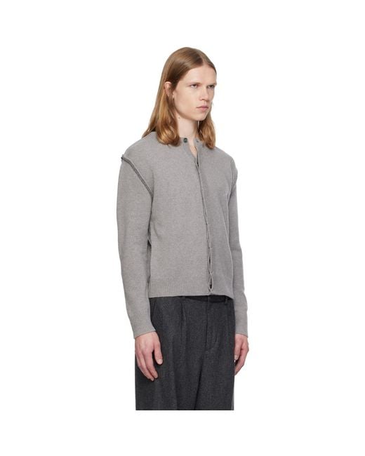 MMIC Gray Arno Cardigan for men