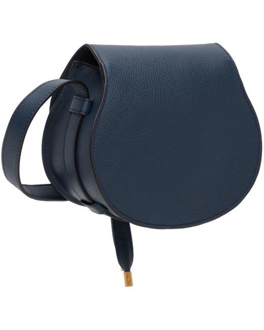 Chloé Blue Small Marcie Saddle Bag